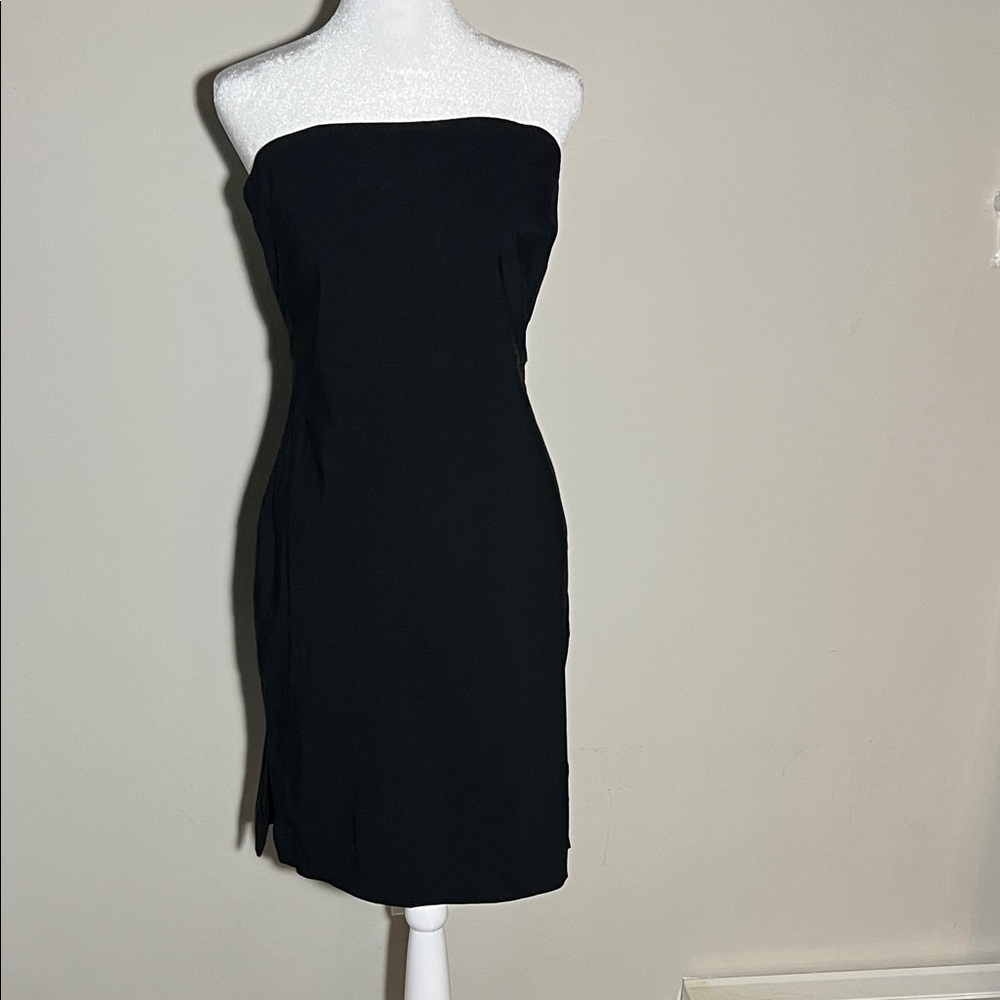 Express Classic Black Strapless Dress